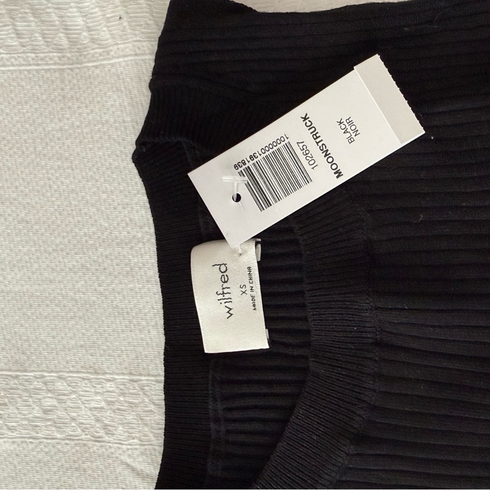 Wilfred Black Cowl Neck Sweater